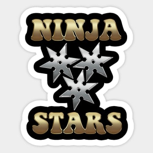 Ninja Stars Sticker